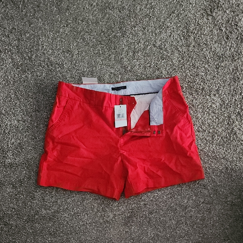 Tommy Hilfiger Red Jean Shorts